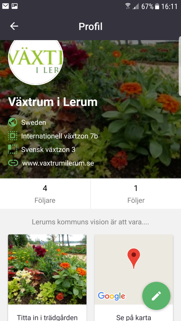 Växtrum i Lerum profil