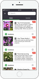 Garden mobile app Gardenize garden inspiration