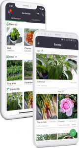 Gardenize mobile app for garden iOS and Android