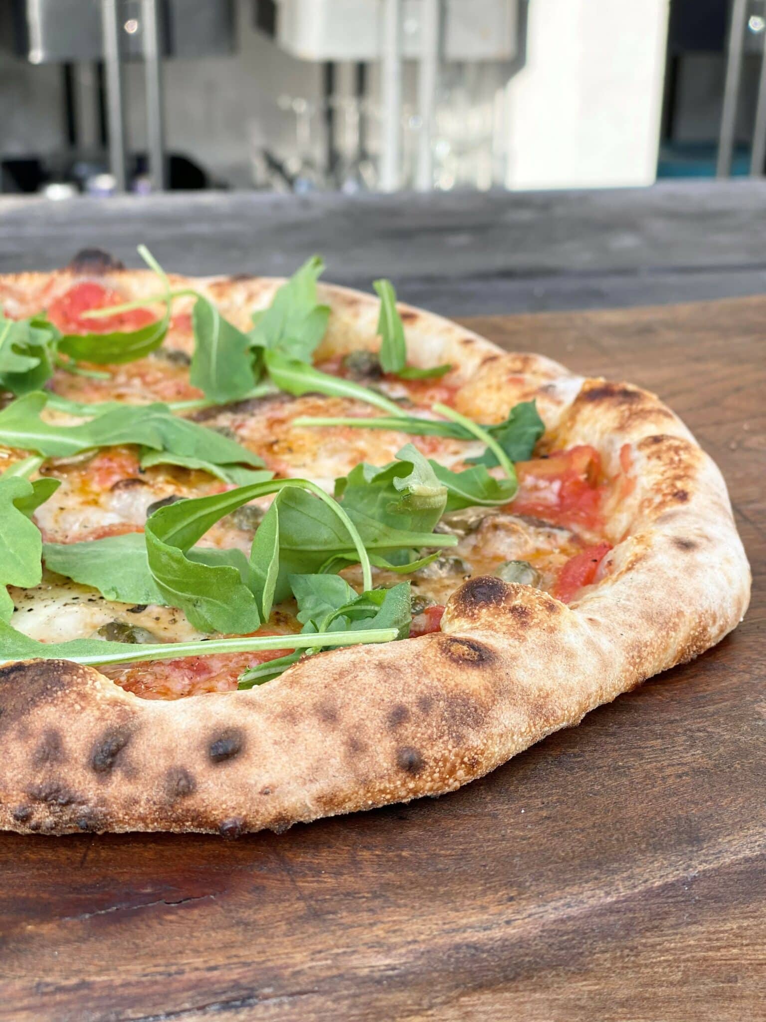 Napolitan pizza with san marzano tomatoes from the garden