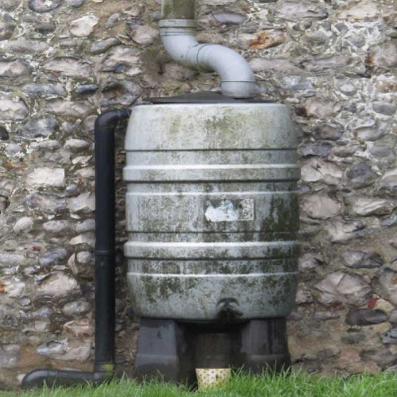waterbutt - save water in the garden